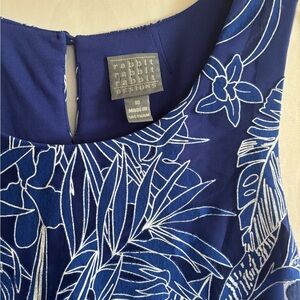 Rabbit Rabbit Designs Blue Floral Dress